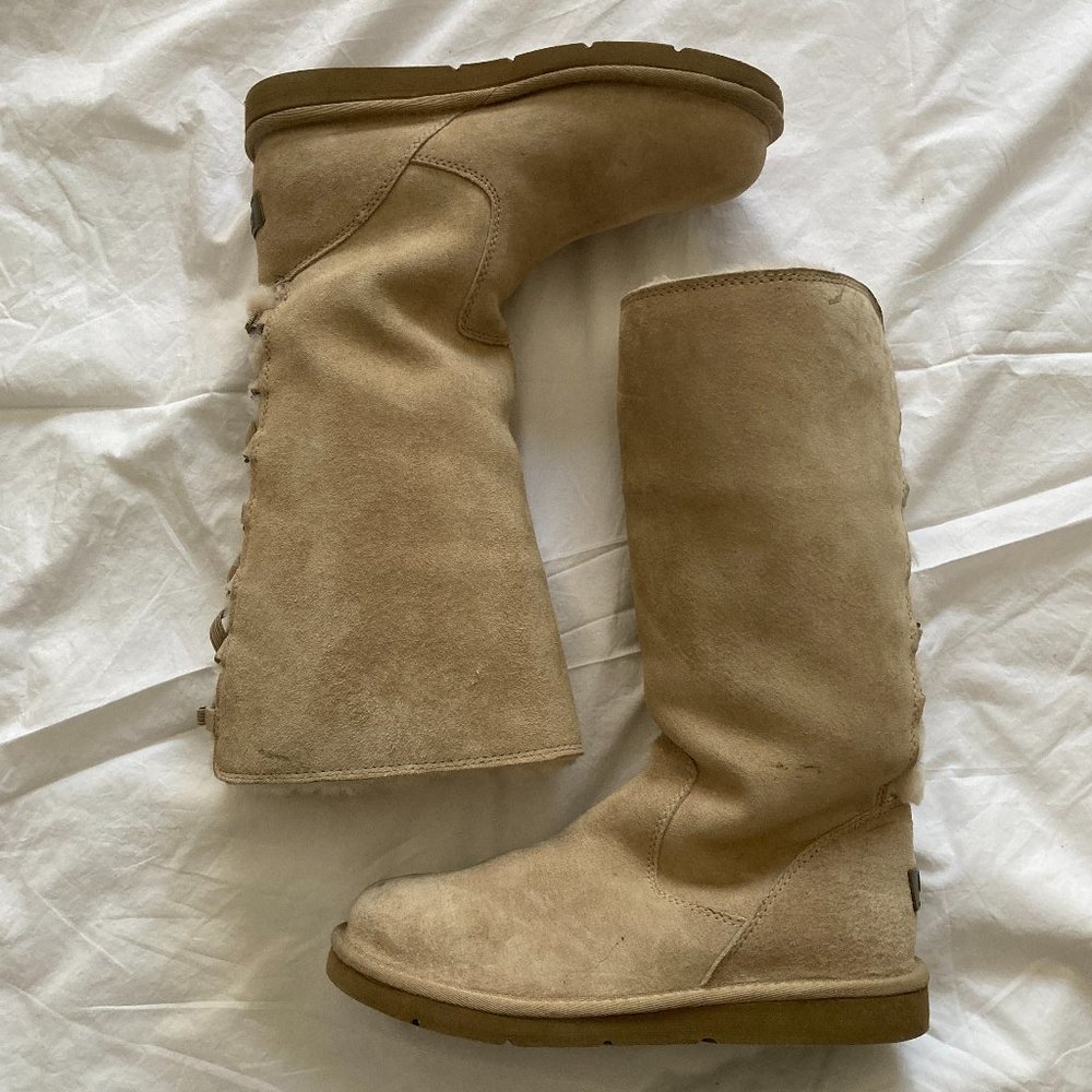UGG Lace Up Back Boots -  7 / 37